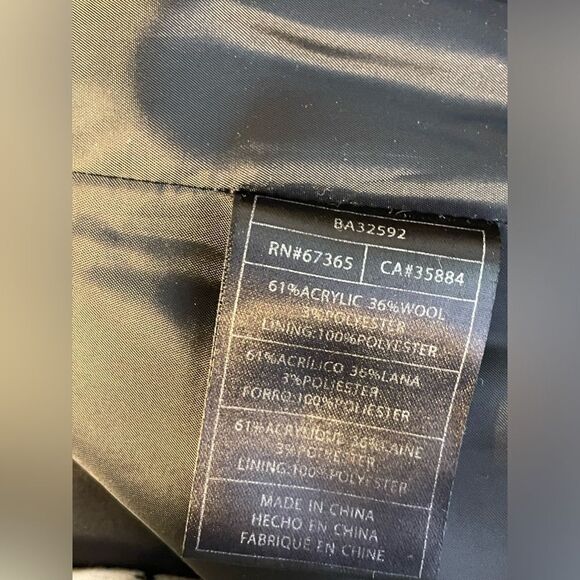 BB DAKOTA Wool Blend Plaid Zip Up Jacket Size M - Picture 5 of 6